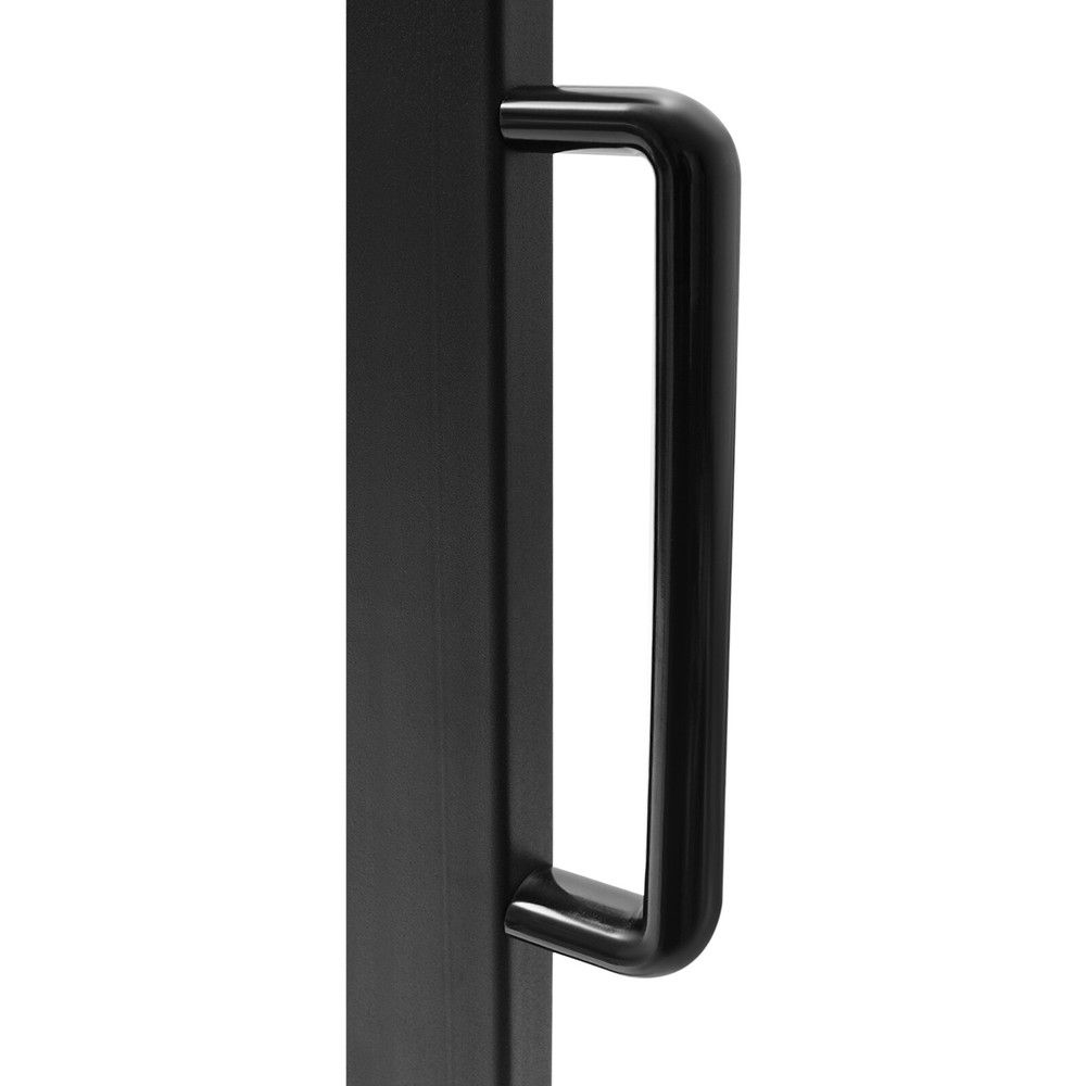 Table Cart Adjustable Spacing Folding Table Cart, Black Folding Table Trolleys