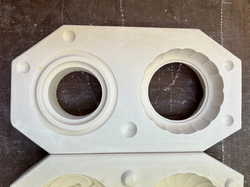 VINTAGE DUNCAN CERAMIC MOLD #DM-1670 DAFFODIL BOX & LID 5"W