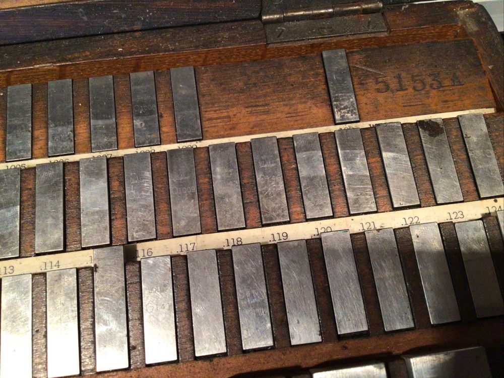 Starrett Webber Gage Block Set 5153a 82 pieces