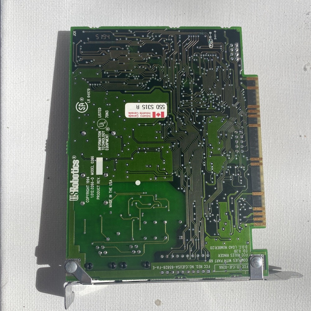 US Robotics 550 5315 A Modem Card