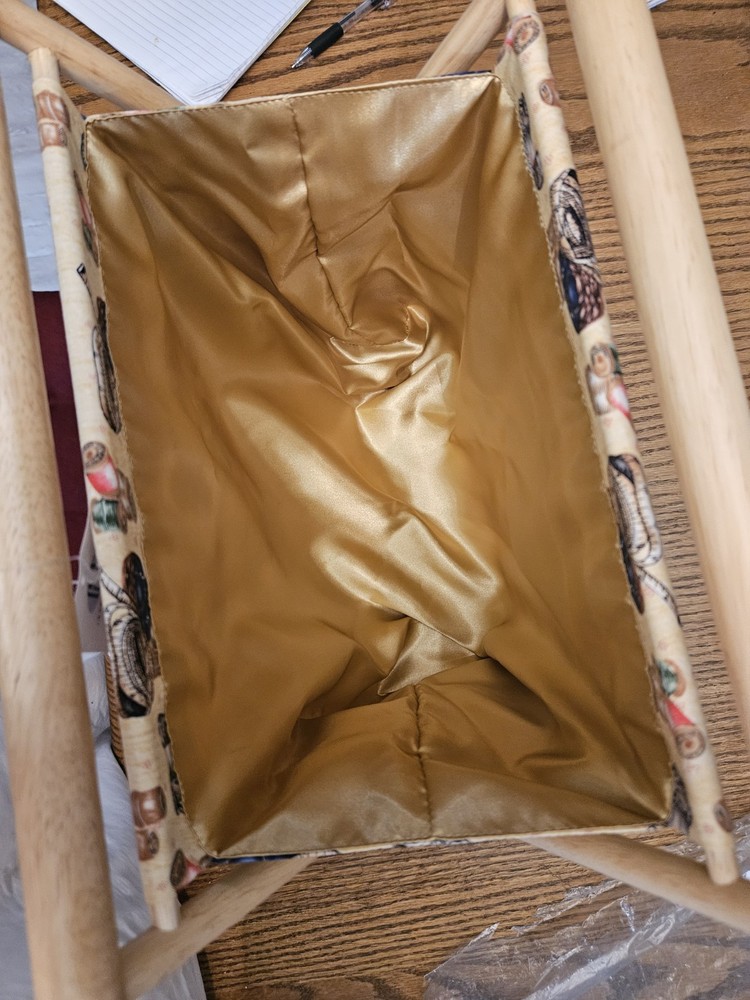 VTG FOLDING SEWING/KNITTING CADDY