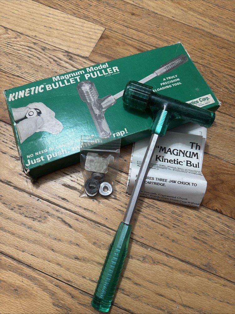 Quinetics Green Magnum Kinetic Bullet Puller Reloading Tool
