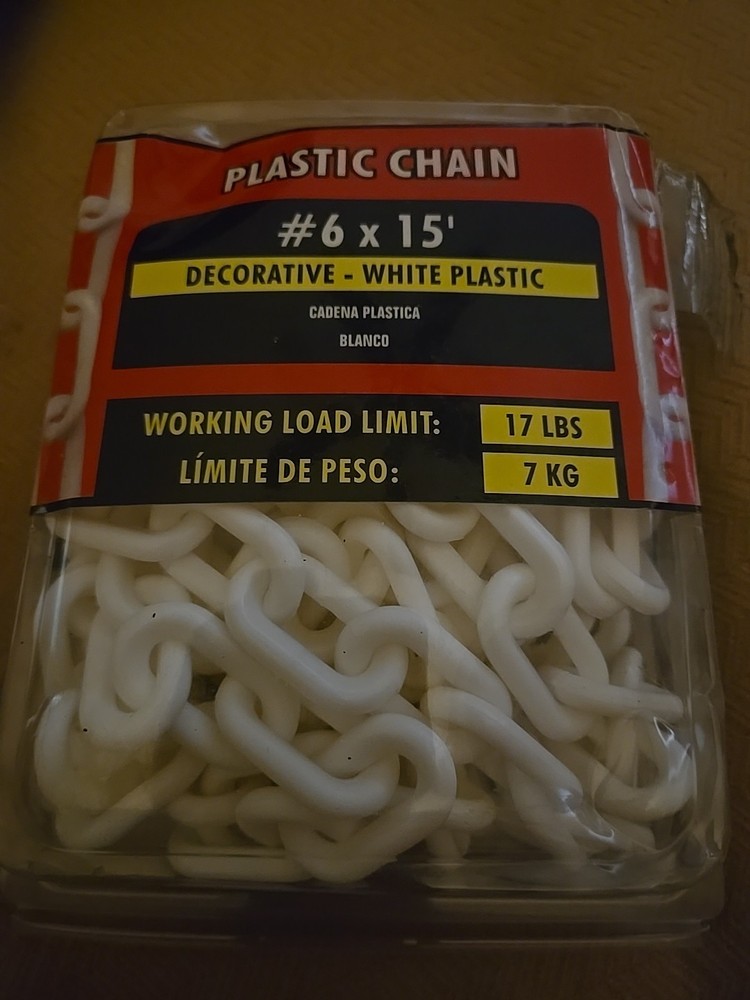 New #6 Plastic Chain - 15 Feet