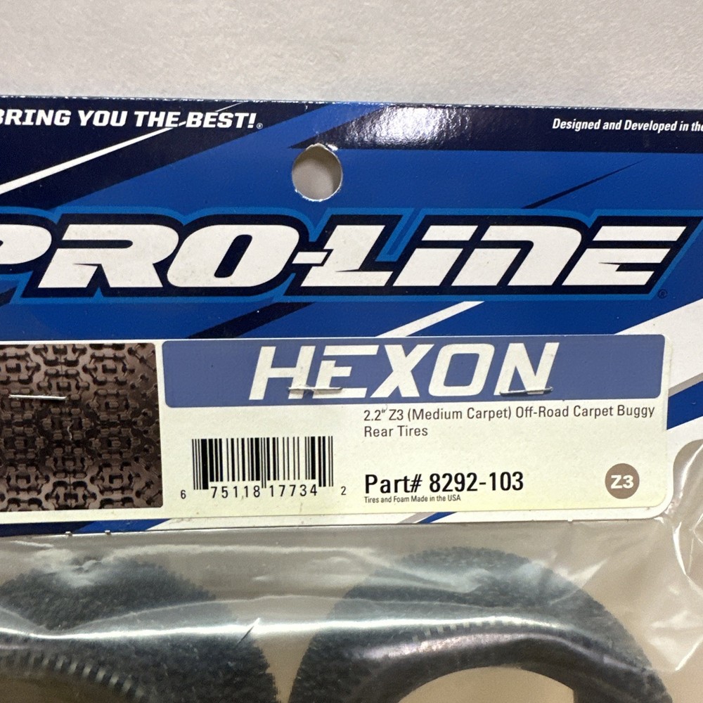 Pro Line 8292-103 Hexon Carpet 2.2" Rear Buggy Tires (2) Medium Z3