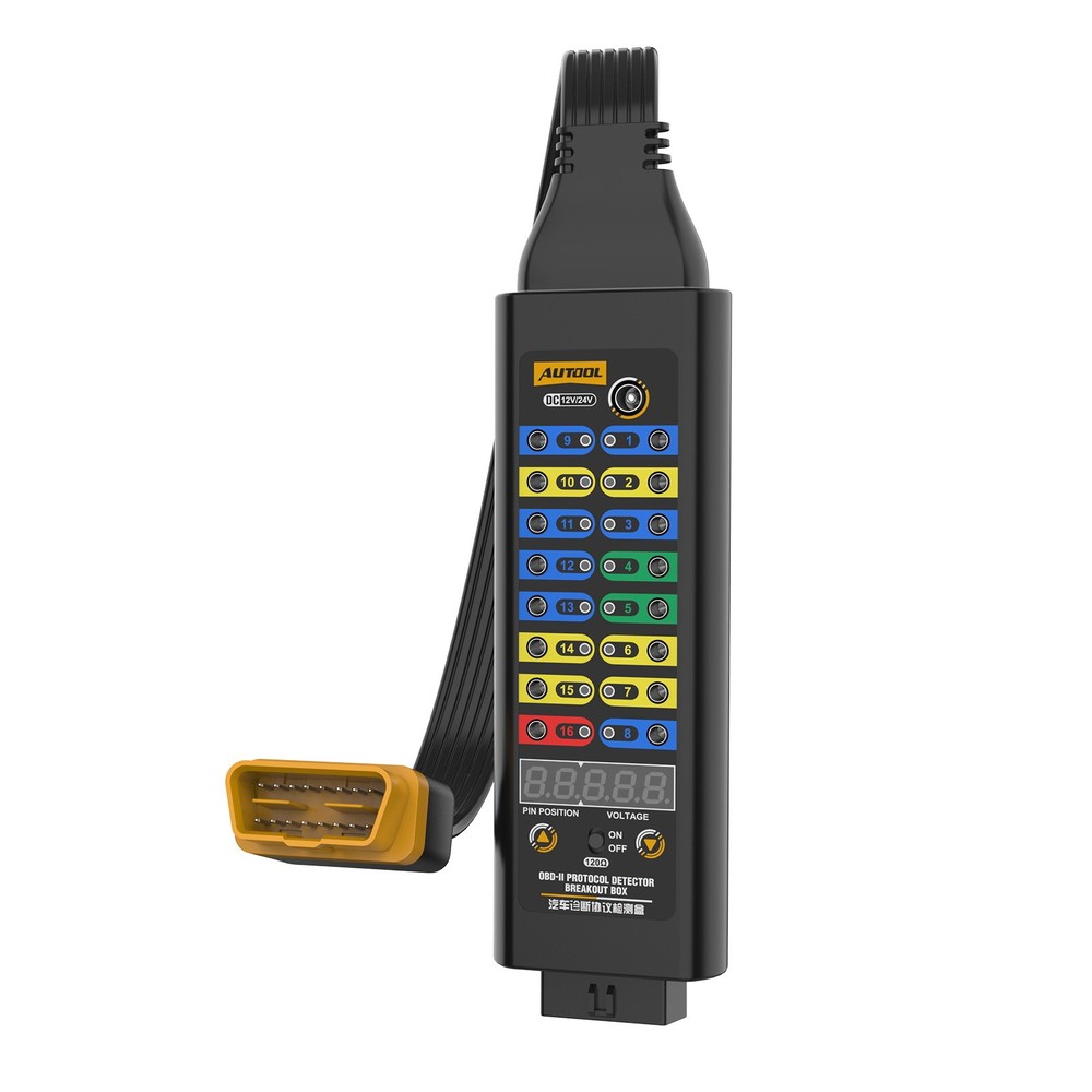 OBD2 Breakout Box OBDII Protocol Detector CAN Test Break Out Box Resistor Mode