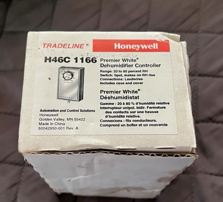 Honeywell Air Dehumidifier Controller H46C 1166