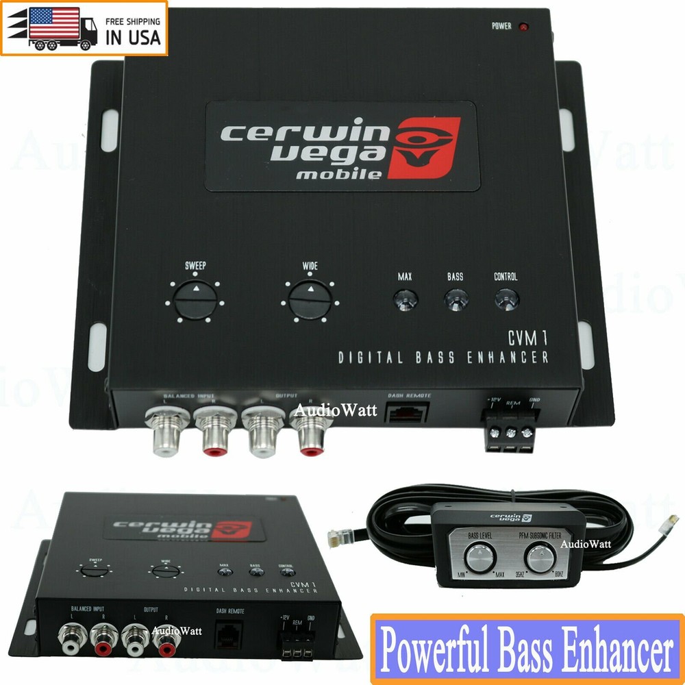 Cerwin-Vega CAR DIGITAL BASS BOOST RECONSTRUCTION PROCESSOR EPICENTER Equalizer