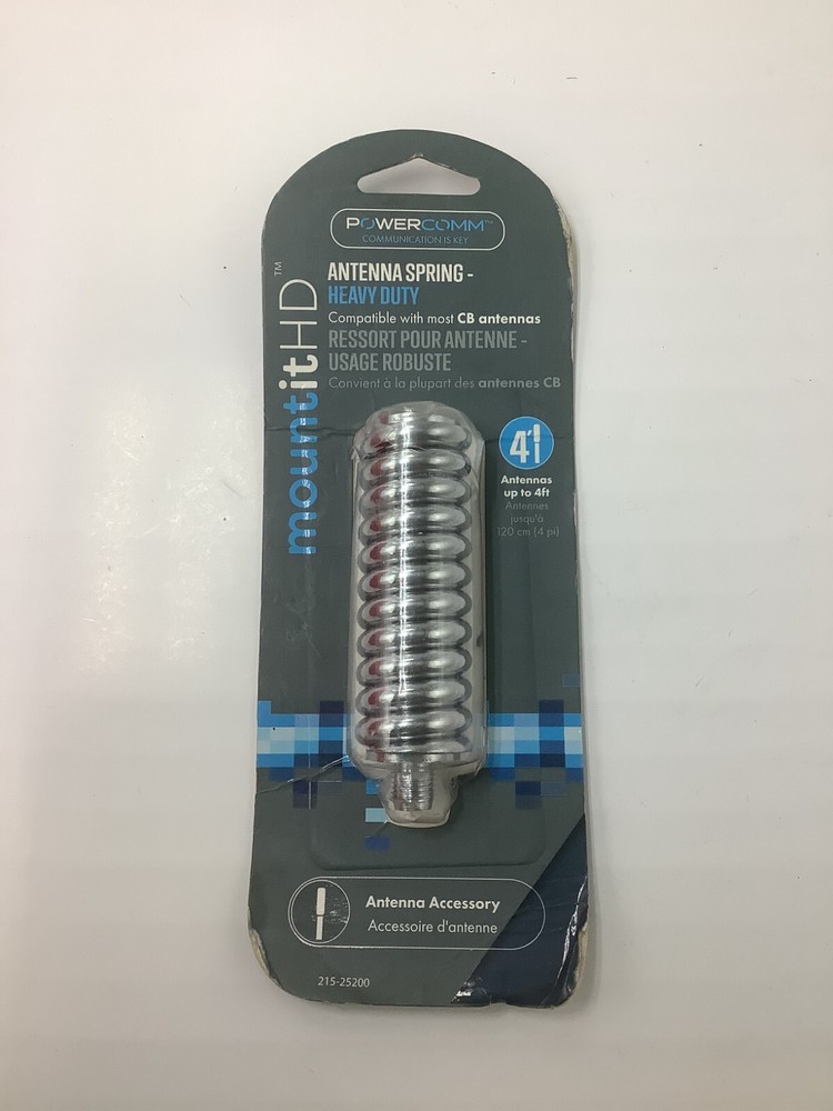 Powercomm MountitHD Antenna Spring Heavy Duty Up to 4Ft 3/8" x 24 Threaded Base