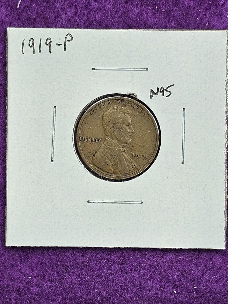 1919 P Lincoln Cent Wheat Penny