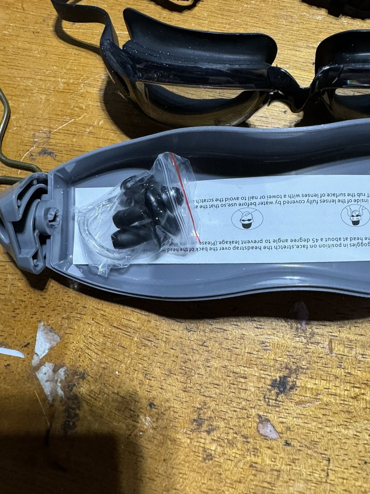 Swimming Goggles and Ear Plugs Combo