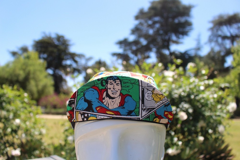 CYCLING CAP COMICS HANDMADE IN USA, S M L