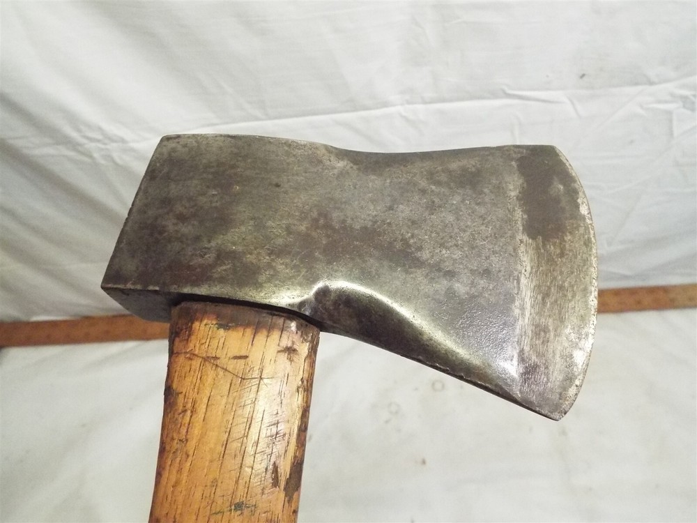 Evansville Tool Works Axe Single Bit Embossed Wood Ax TESTED