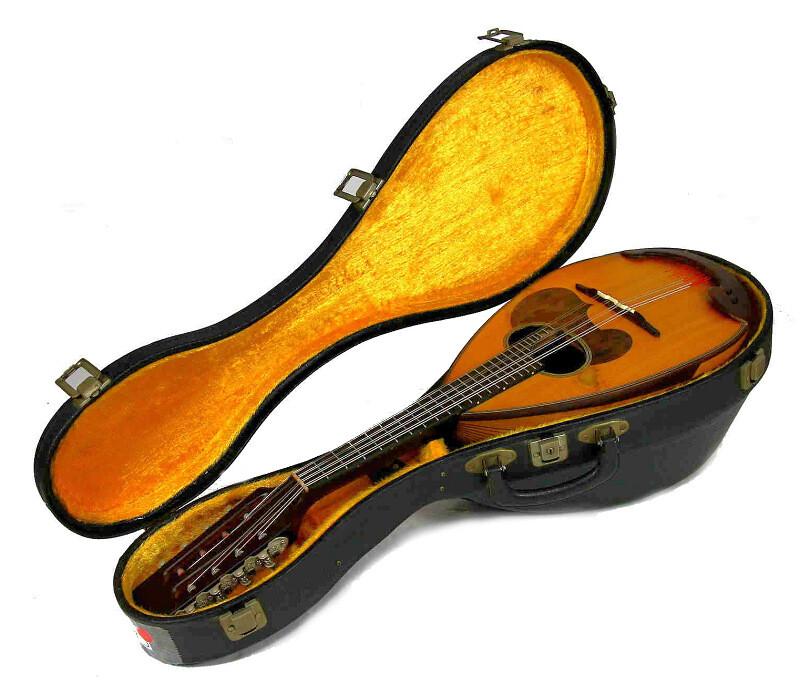 Japan Suzuki M30 Bowlback Solid Spruce top Maple Mandolin OJMN219