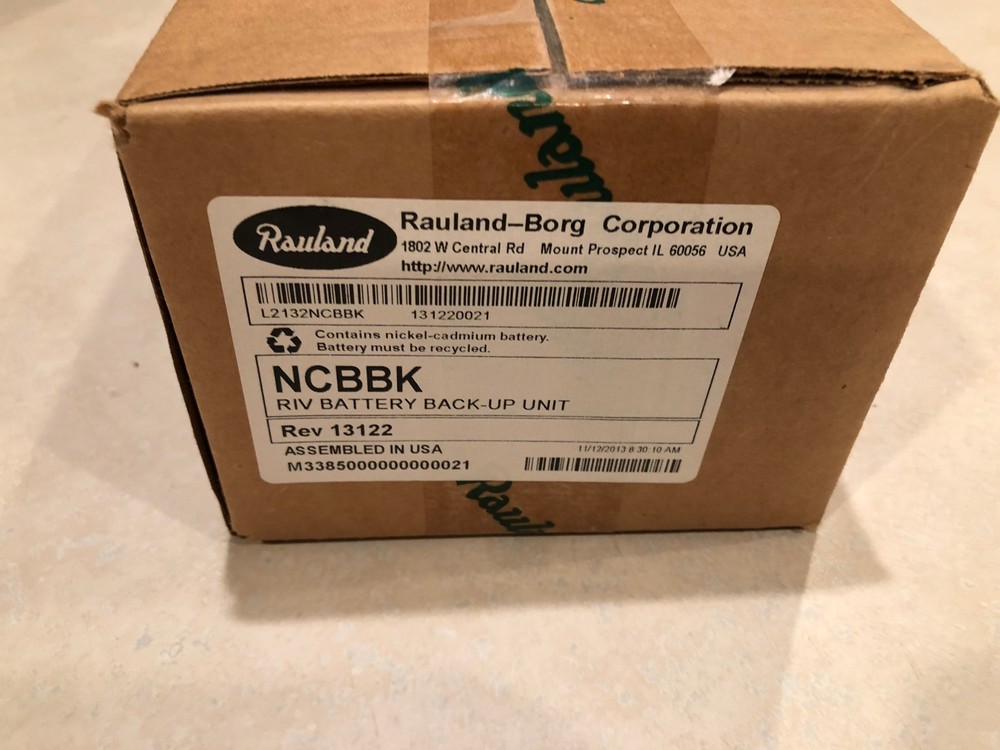 RAULAND RIV BATTERY BACKUP MODEL NCBBK