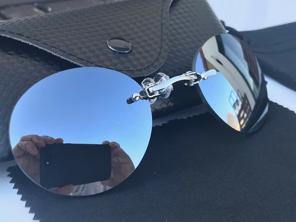 Glasses Matrix 4 Resurrections: Morpheus Silver Mirror Effect