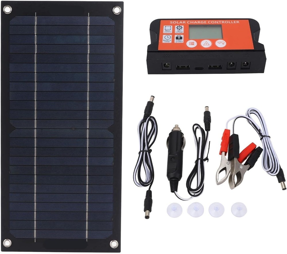 600W Solar Panel Charger Monocrystalline 100A Charge Controller Solar Panel Kit