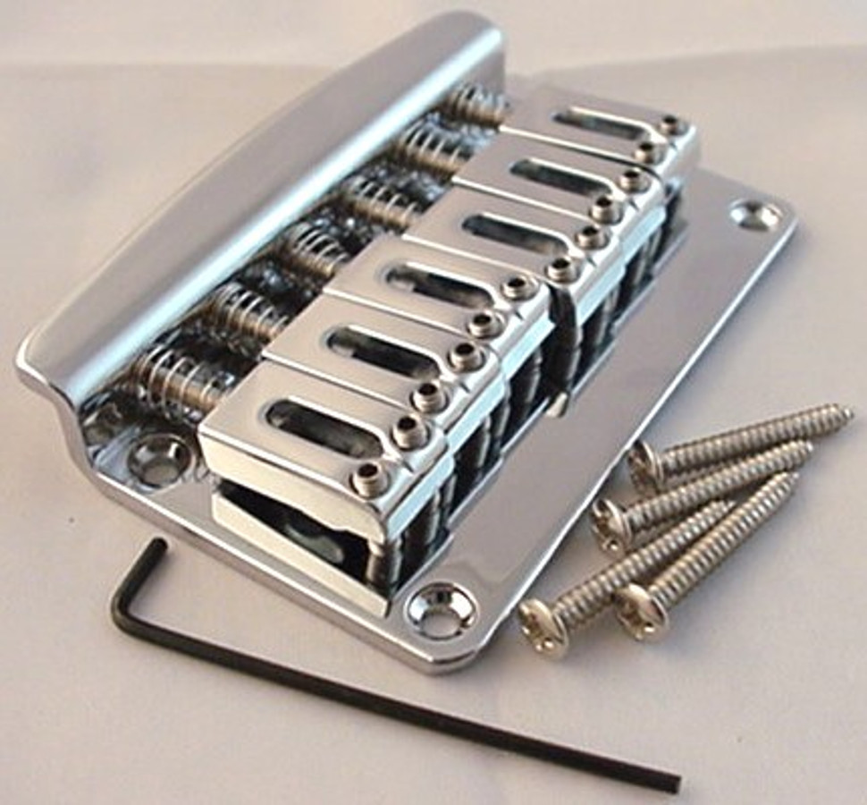 CHROME ELECTRIC GUITAR BRIDGE HARDTAIL through body