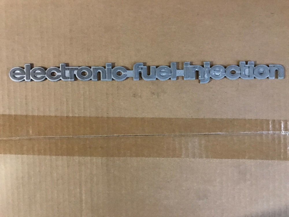 RARE GM PROTOTYPE -- Emblem Cast Casting -- Electronic Fuel Injection