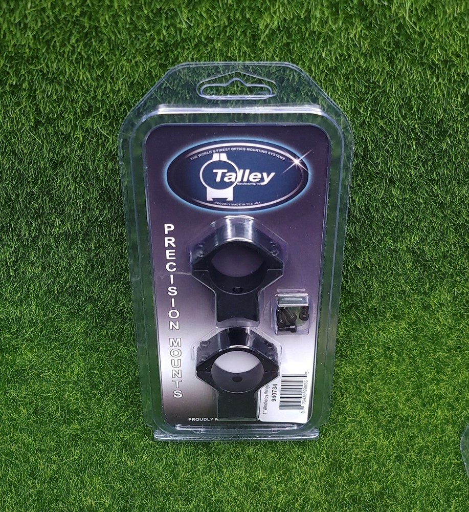 Talley Precision Lightweight Medium Scope Ring Mounts 1" Matte Black - 940734
