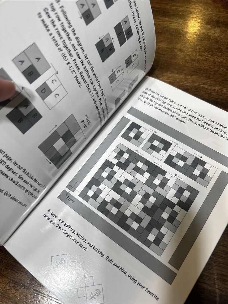 Pacific Patchwork Hooked On Charms 4 Quilt Pattern Book Paula Stoddard New