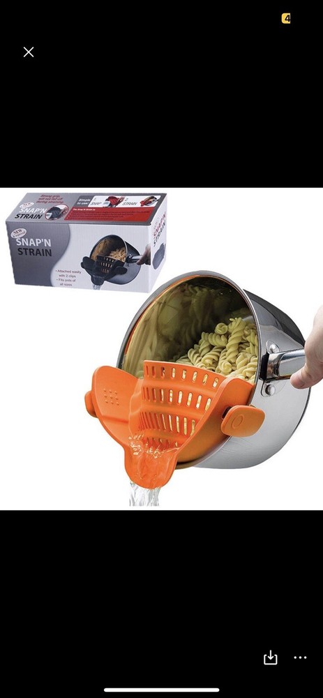 kitchen tool food strainer silicone clip filter