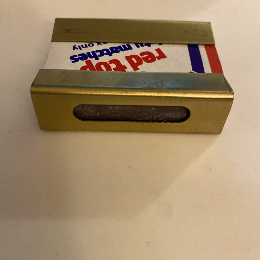 Gold Matchbox Matches Holder