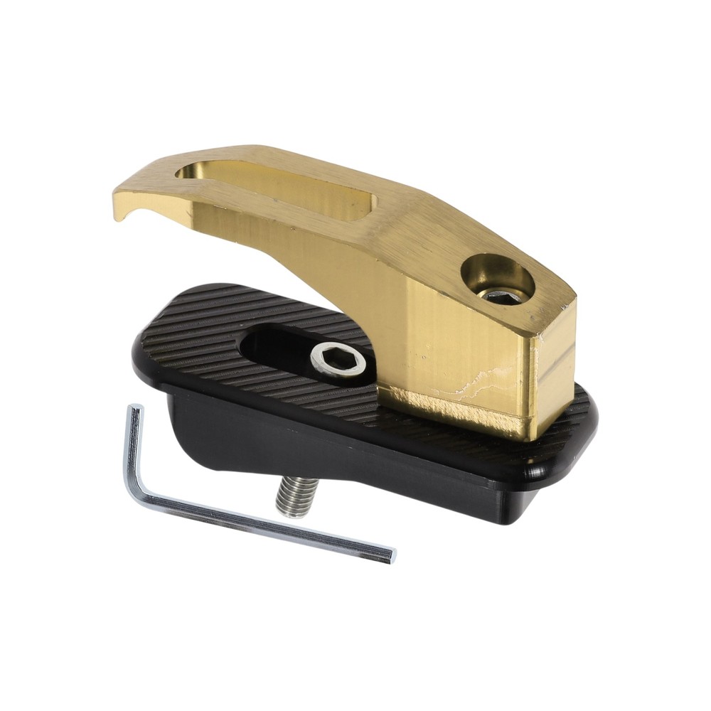 Rectangular Motorcycle Storage Hook with Hole 1 Set Yellow