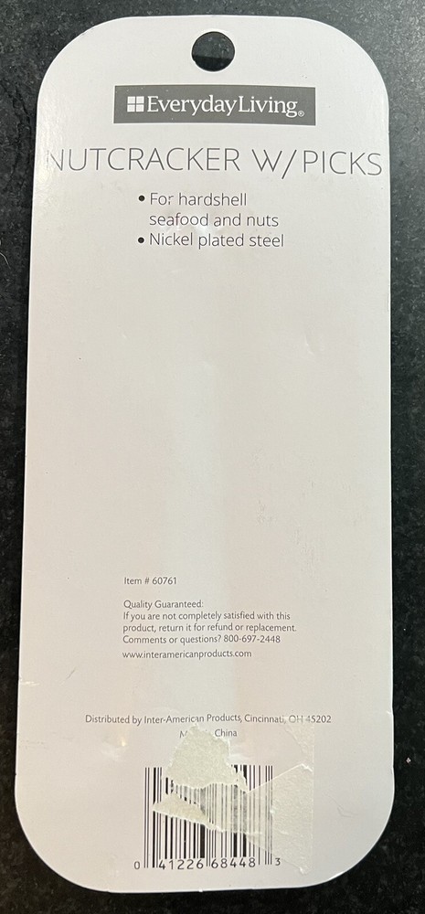 Everyday Living Nutcracker W/Picks 1 Nutcracker/2 Picks