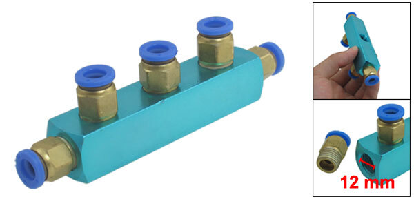 8mm 3 Way Push Fitting in to Connect Quick Coupler