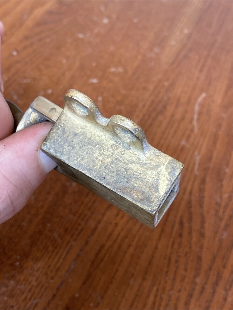 Antique Brass Pull Ring Transom Window Latch Catch Awning Sash Lock Finger Loop