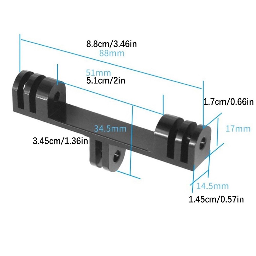 Dual Head Flash Light Camera Mount Bracket Bridge Extender Extension Holder Y