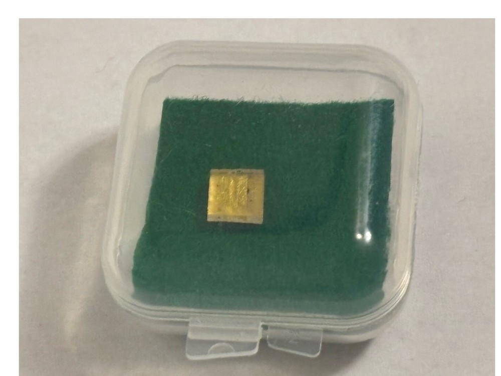 5 mm x 5 mm Gold Kapton Foil Segment  Flown Apollo 11 Command Module #5