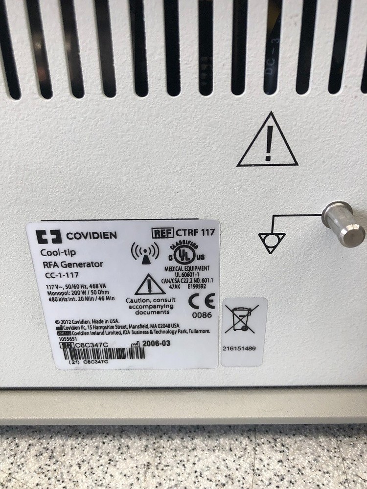 Covidien Valleylab CC-1-117 Cool-Tip RF Ablation System