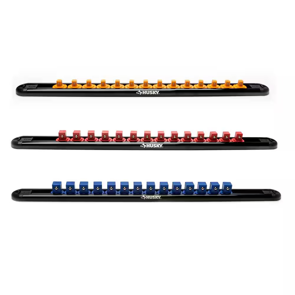 Magnetic Rail Socket Holder Set (3-Piece)