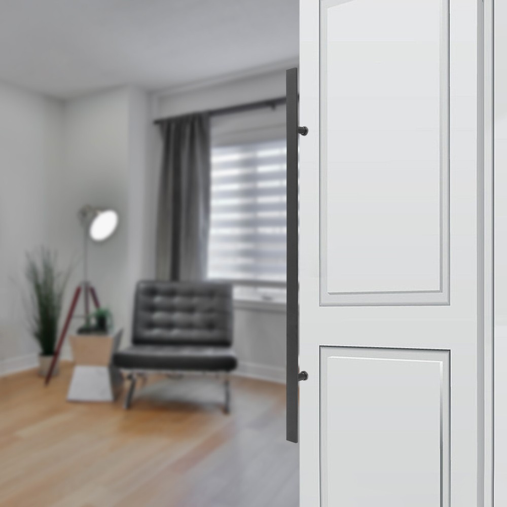 Stainless Steel Door Handle Pull Push Sliding Double Sided Barn Door Handle