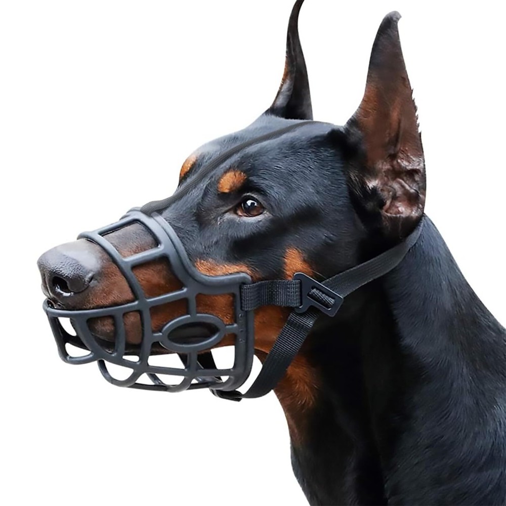 Dog Muzzle, Breathable Basket Muzzles for Small, Medium, Large and X-Large Do...