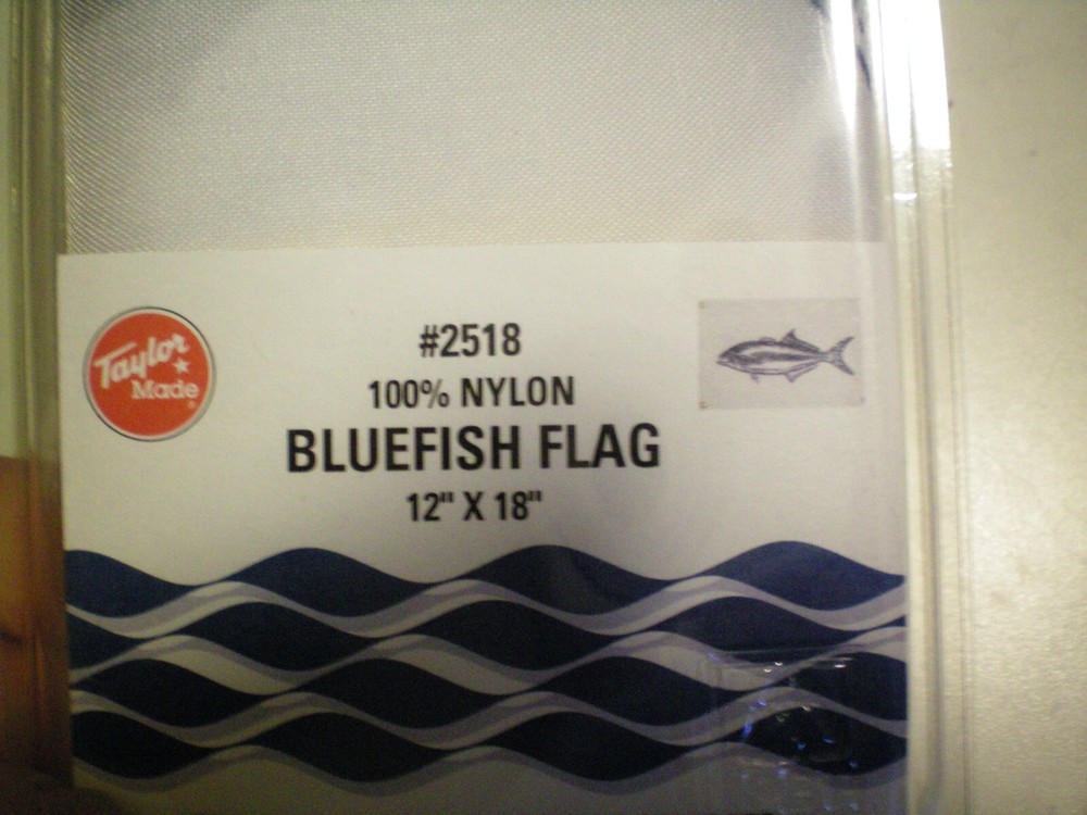 TAYLOR MADE #2518 BLUEFISH NYLON FLAG 12" x 18" , FREE FREIGHT