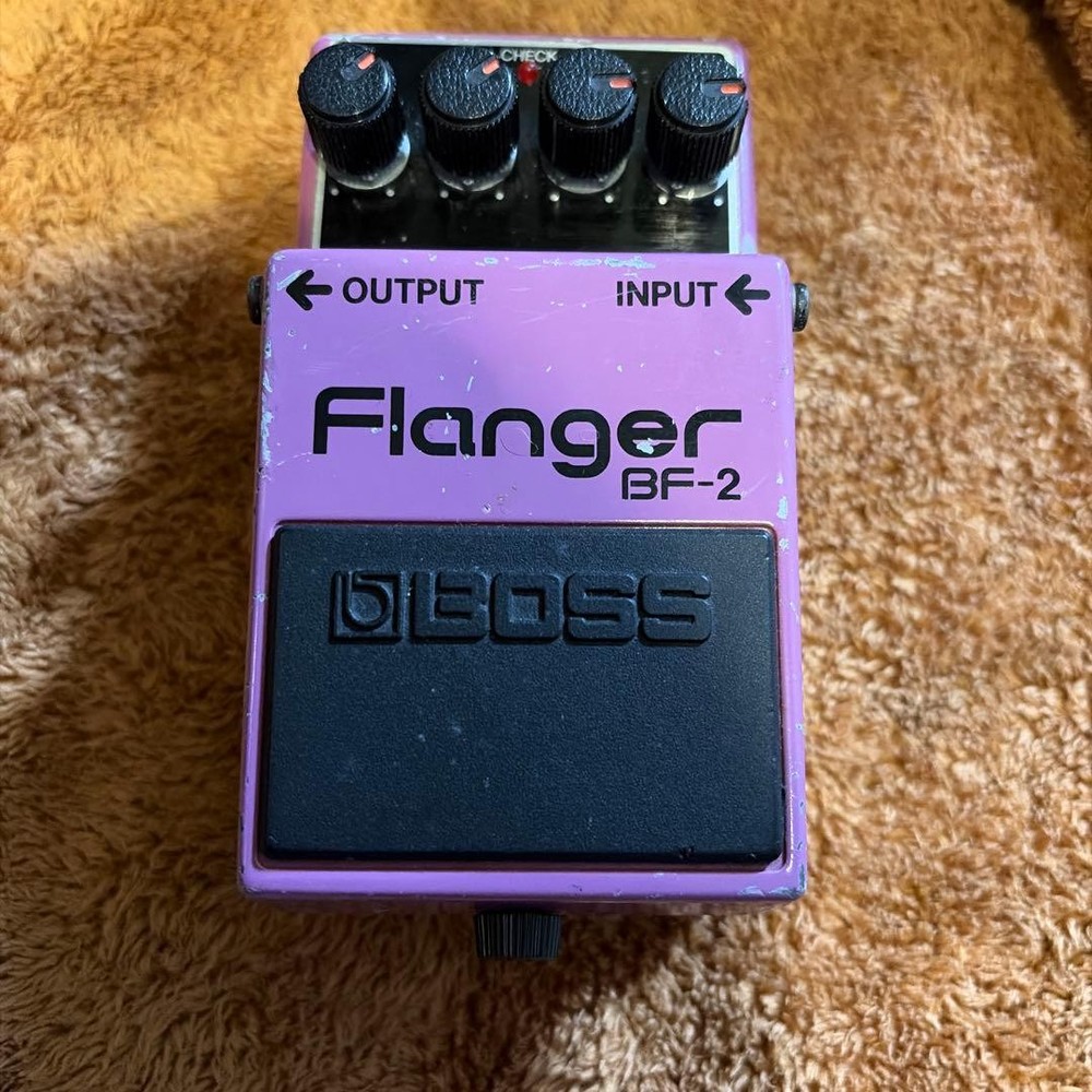 Boss BF-2 Flanger Guitar Effect Pedal Operation confirmed Used