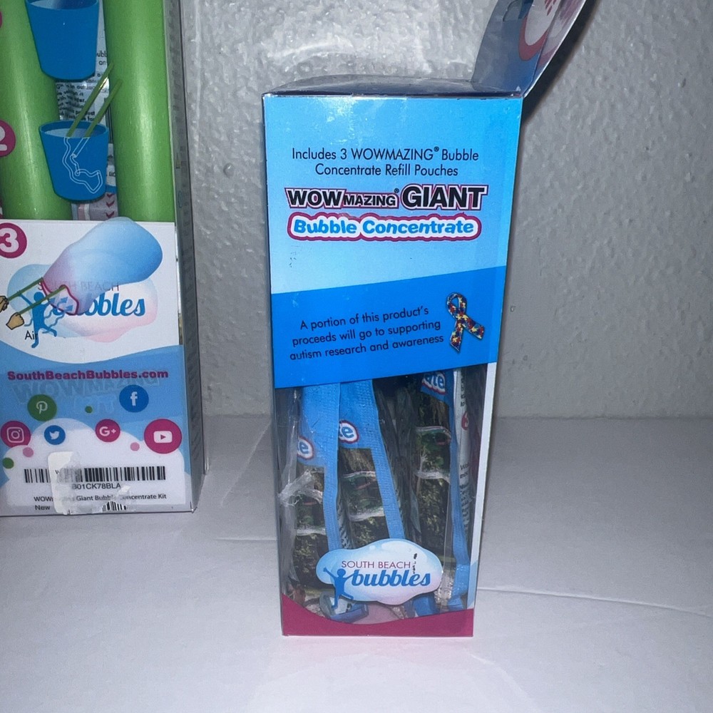 Giant Bubble Concentrate Kit With Additional Bubble Concentrate New