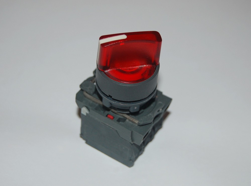 2PCS 22mm ILLUMINATED Selector switch 2 Position Fits RED XB5AK124M5 LED 220V