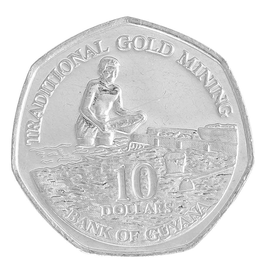 Guyana 10 Dollars, 2013, KM #52, Mint
