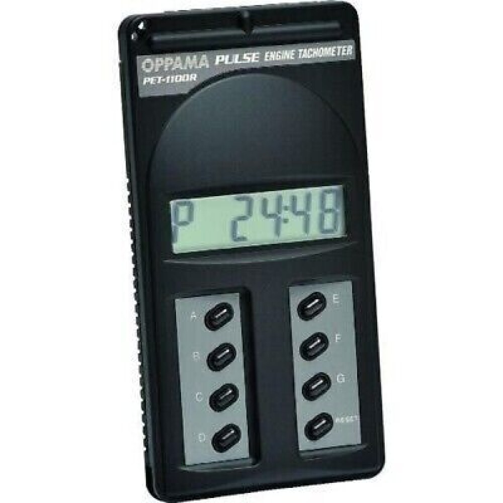 OSHIMA SANGYO PET-1100R OPPAMA Pulse Engine Tachometer Gasoline Engine Black
