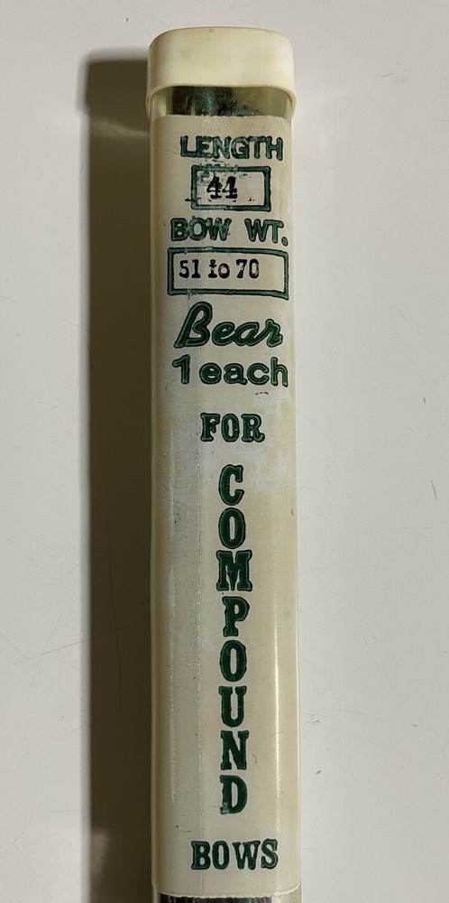 Vintage Fred Bear Archery Compound 44” Bow String 51-70# Bowhunter NOS