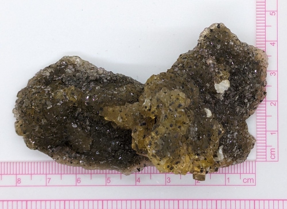 Unique Druzy Lemon Fluorite - approximately 105 grams