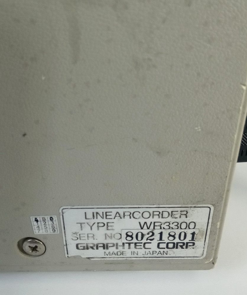 Graphtec Linearcorder WR3310 Type WR3300