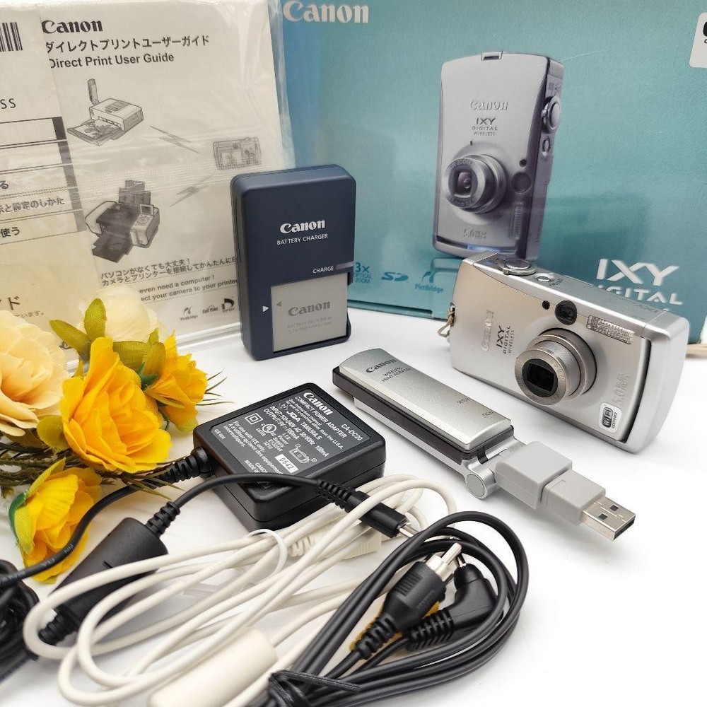 Canon IXY DIGITAL WIRELESS Silver Compact Digital Camera Tested Japan