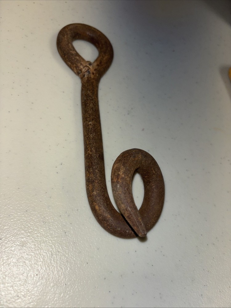 RARE Hand Forged Pig Tail Barn Hook Tack