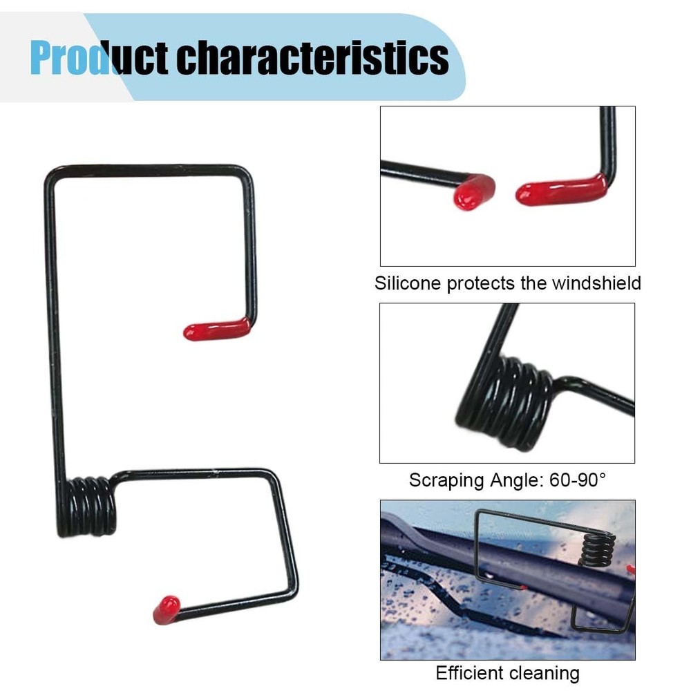 Windshield Wiper Arm Pressure Spring Booster, Additional Car 2PCS