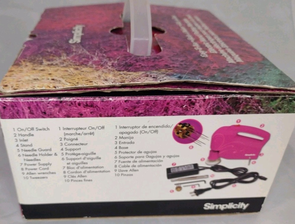 Simplicity Electric Hand Felting Machine Open Box