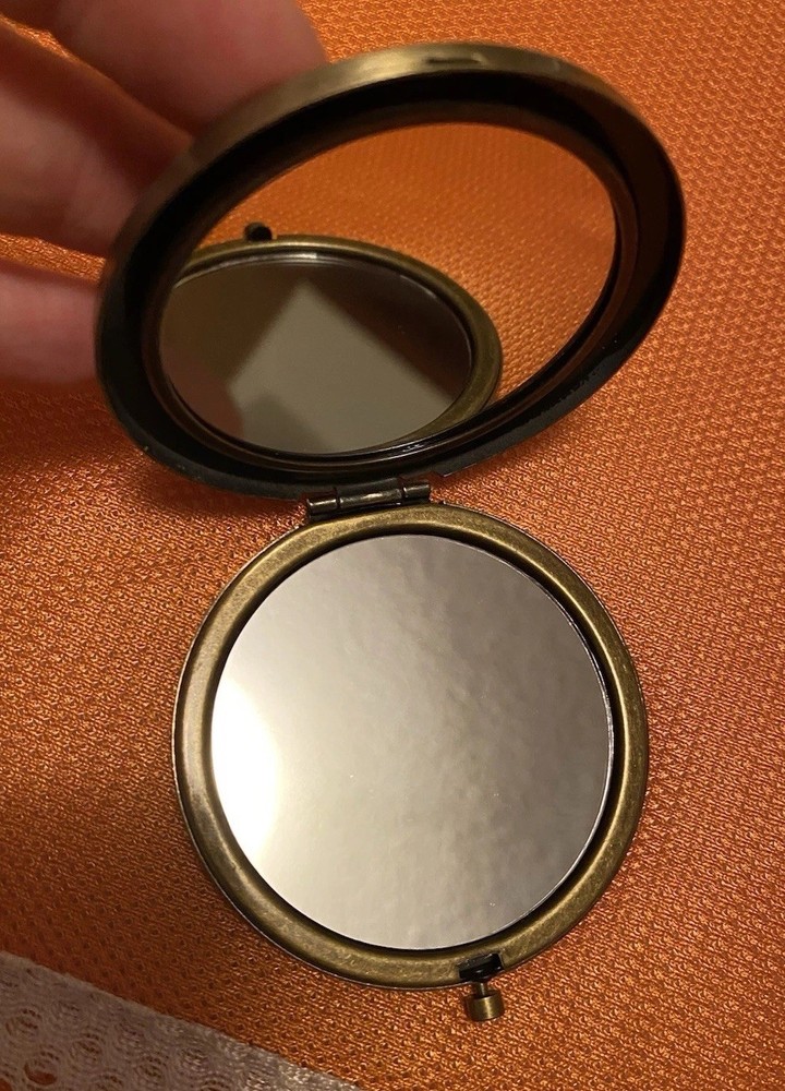 Dragonfly Double Purse Mirror Compact, Approx 3”, Great Condition!